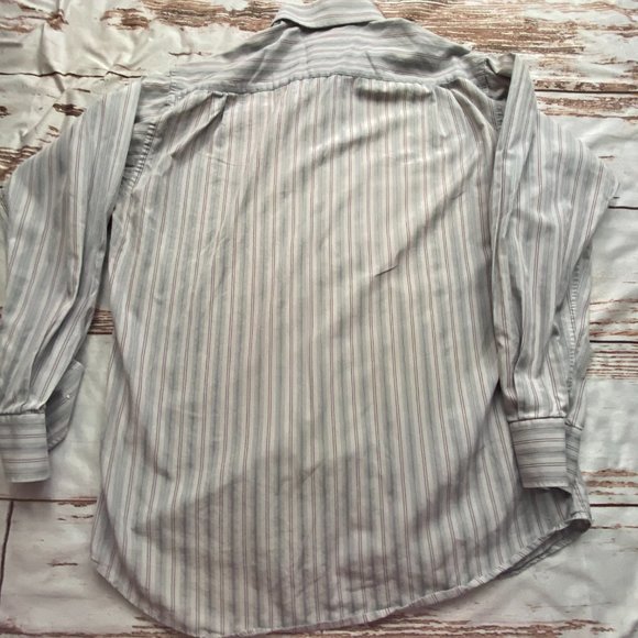 Mario Dessuit Double retors striped mens shirt-M - Picture 6 of 7